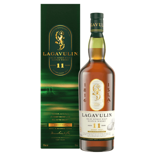 Lagavulin Sweet Peat 11 Year Limited Edition bottle and box
