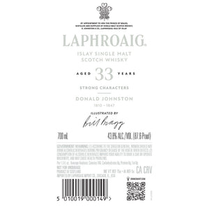Buy Laphroaig 33 Year Old Strong Characters Donald Johnston Online -Craft City