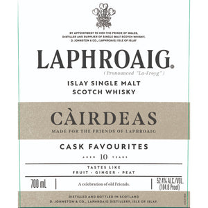 Buy Laphroaig Cirdeas Cask Favourites 10 Year Old Online -Craft City