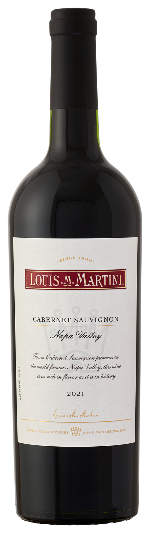Buy Louis Martini Cabernet Sauvignon Napa Valley 21 750ML Online -Craft City