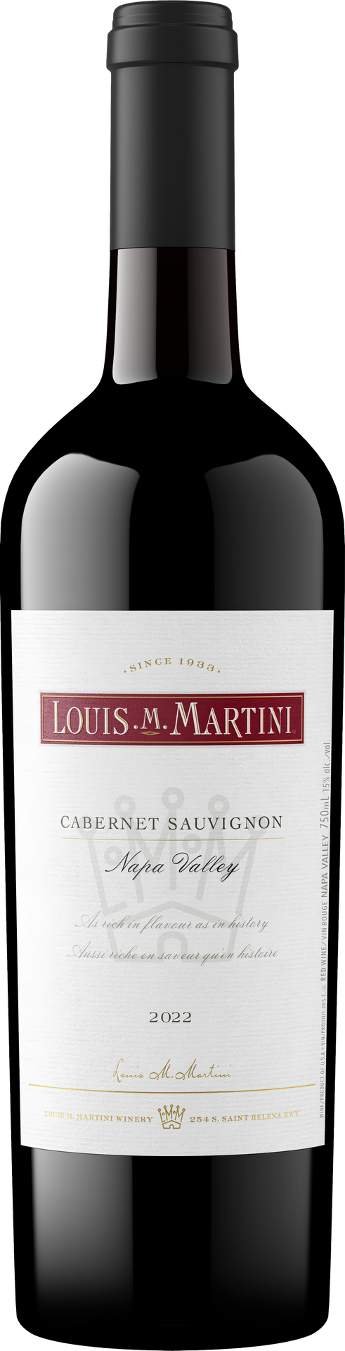 Buy Louis Martini Cabernet Sauvignon Napa Valley 22 750ML Online -Craft City
