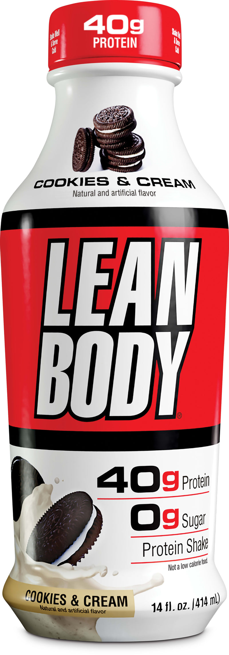 Lean Body Rtd Shake Cookies & Cream 12 Pack (14 oz Bottles)