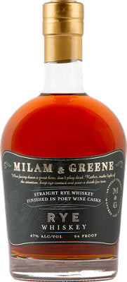 Buy Milam & Greene Straight Rye Whiskey Finished In Port Wine Casks 94 750ML Online -Craft City