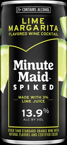 minute maid spiked wine lime margarita can