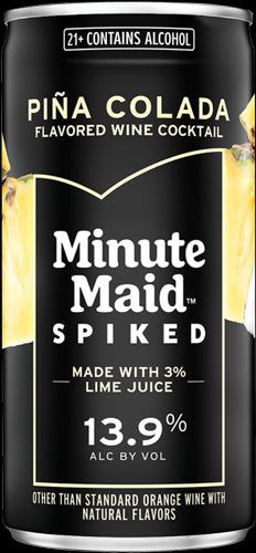 minute maid spiked wine pina colada can