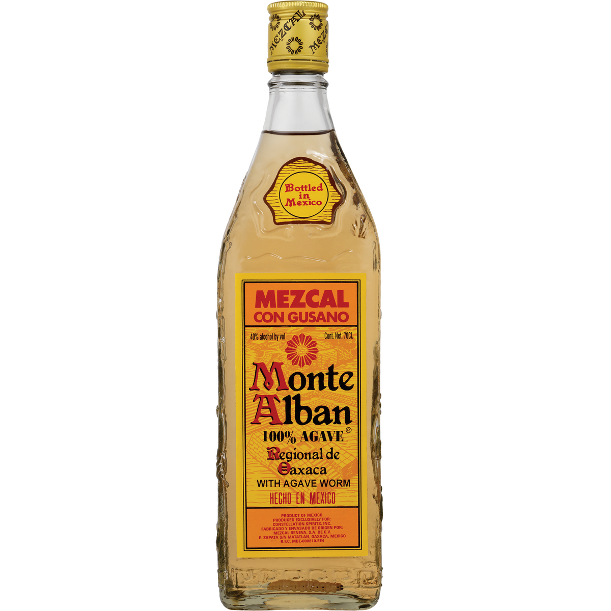 Monte Alban Mezcal Con Gusano 750ml