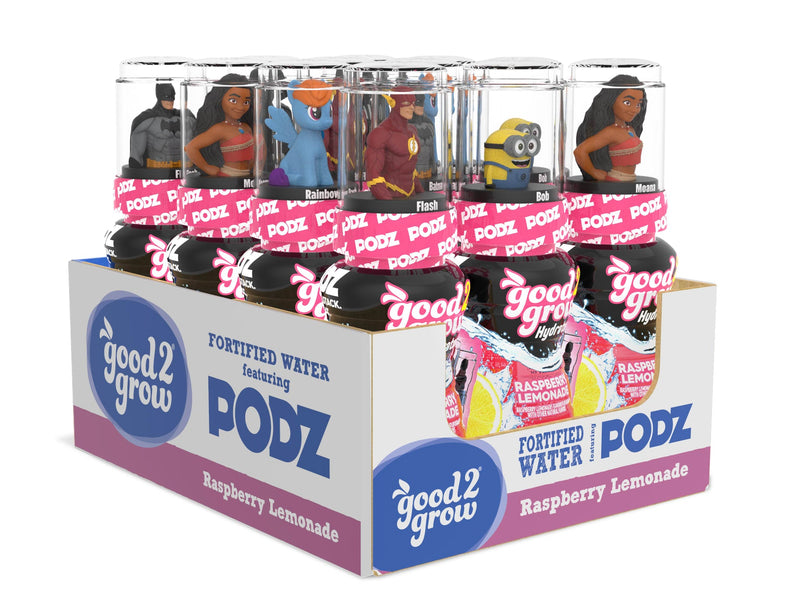 good2grow Podz Raspberry Lemonade 12 Pack (10 oz Bottles)