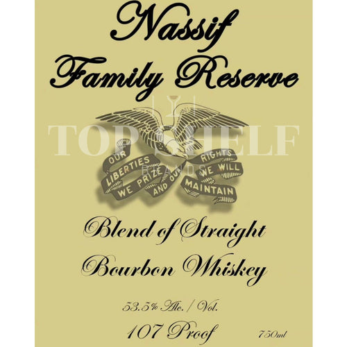 Buy Nassif Family Reserve Blend of Straight Bourbon Batch 1 Online -Craft City