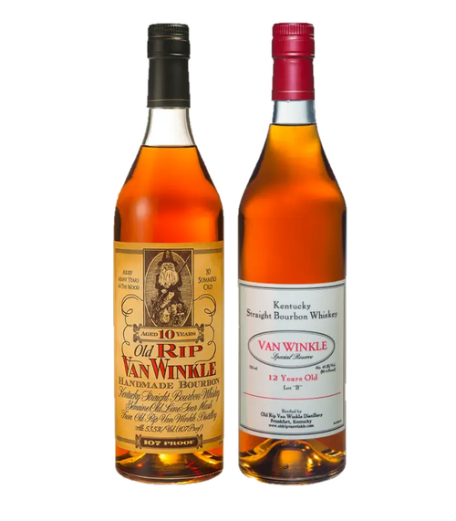 Buy Old Rip Van Winkle 10 Year & Van Winkle 12 Year Lot B 2PK Bourbon Bundle Online -Craft City