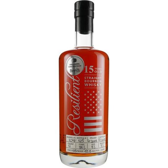 Resilient 15yr Bourbon Whisky 750ml