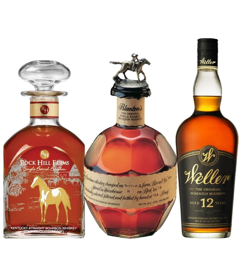 Buy Rock Hill Farms, Blanton’s & Weller 12 Year 3PK Bourbon Bundle Online -Craft City
