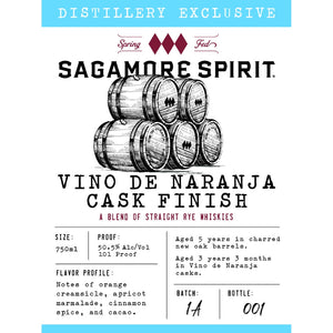 Buy Sagamore Spirit Vino de Naranja Cask Finish Rye Whiskey Online -Craft City