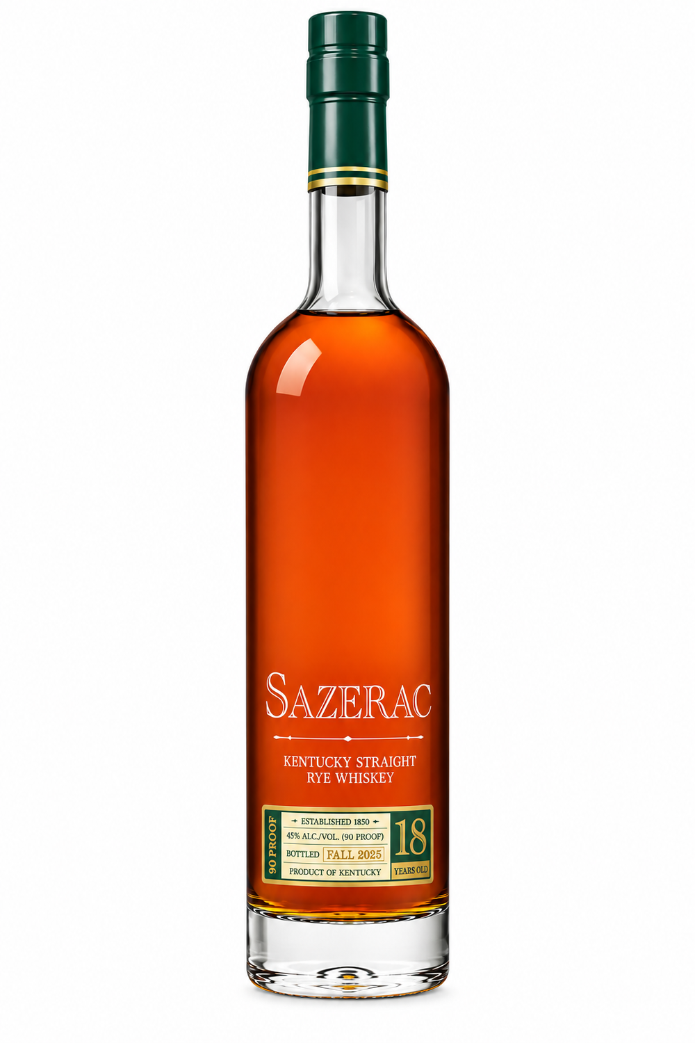 Sazerac Straight Rye Whiskey 18 Year Old 2025
