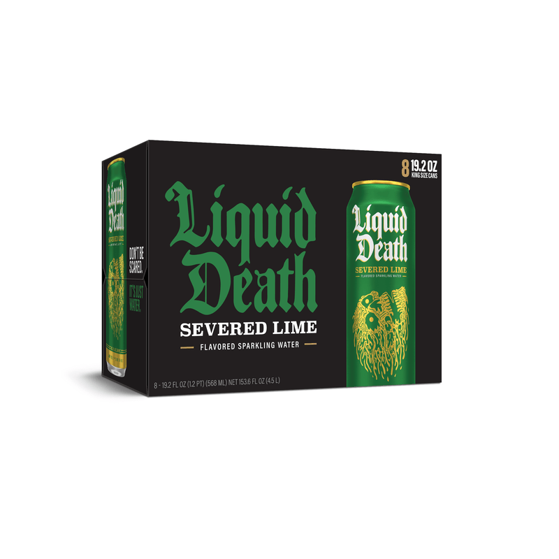 Liquid Death Severed Lime 3x 8 Pack (19.2 oz Cans)
