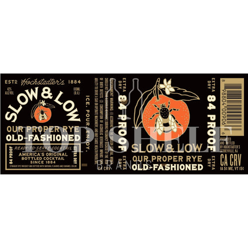 Buy Slow & Low Our Proper Rye Old-Fashioned Online -Craft City