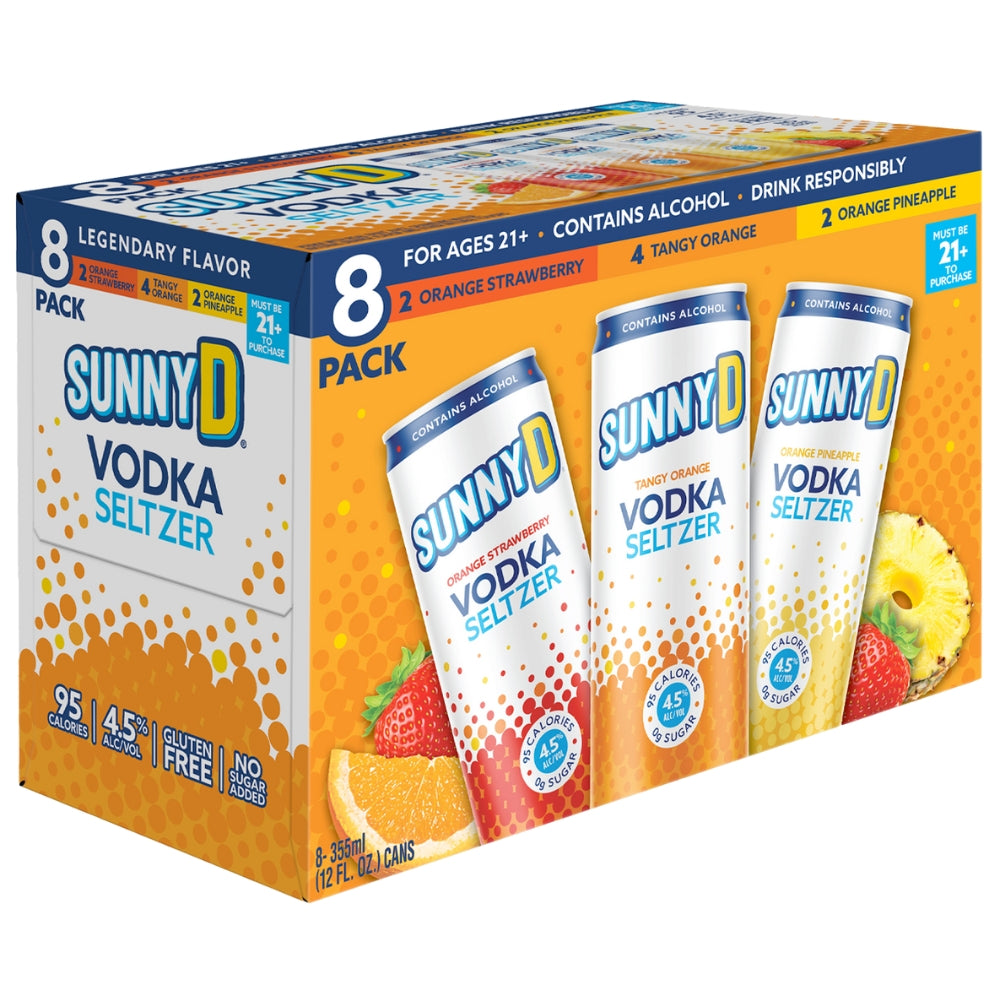 Buy SunnyD Vodka Seltzer Variety 8pk Online -Craft City