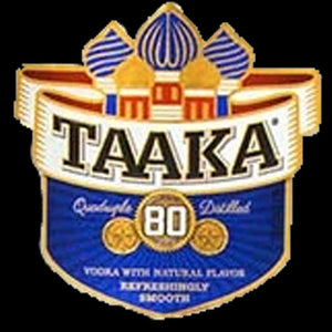 taaka vodka 80 label