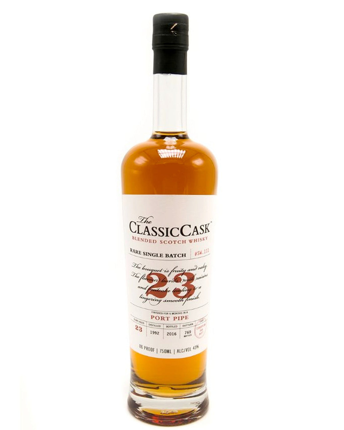 Buy The Classic Cask 23 Year Port Pipe Finished Single Malt Scotch Online -Craft City