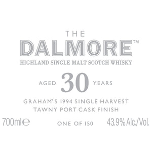 Buy The Dalmore 30 Year Old Grahamôs 1994 Single Harvest Tawny Port Cask Online -Craft City