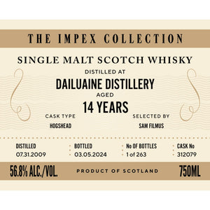 Buy The ImpEx Collection Dailuaine Distillery 14 Year Old Online -Craft City
