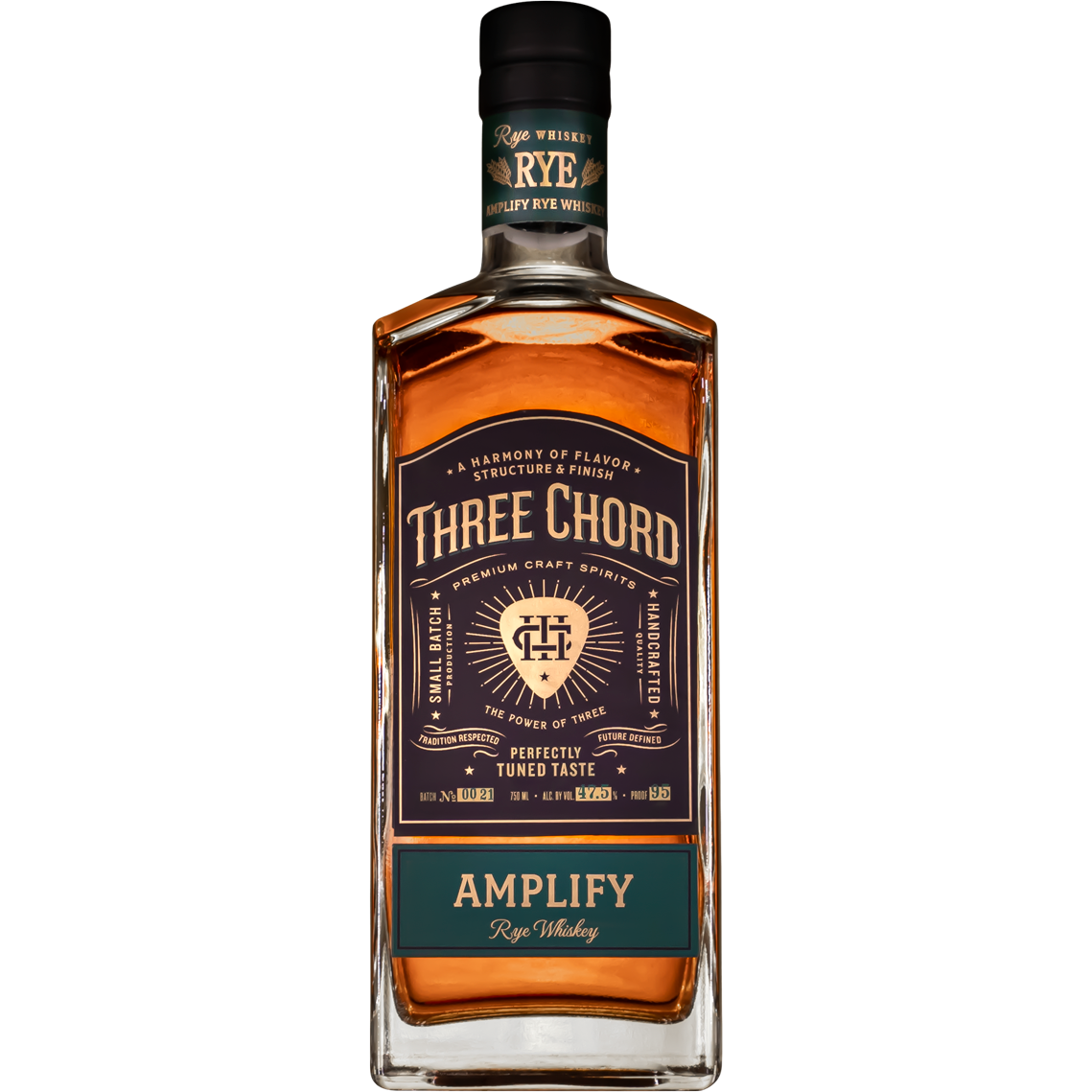 Three Chord Amplify Rye Whiskey 750ml