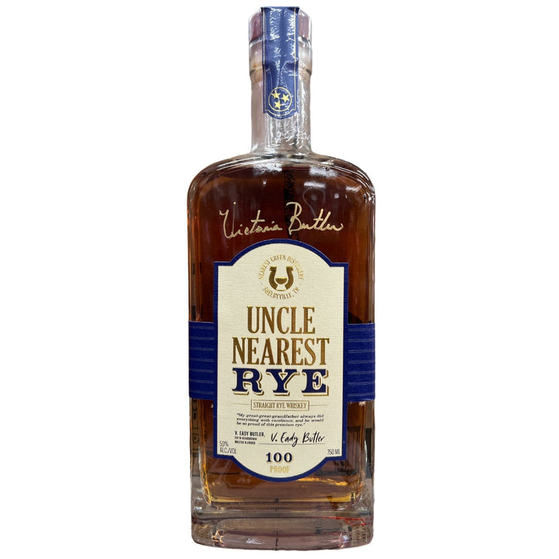 Uncle Nearest Straight Rye Limited Edition Hand Signed Bottle – Booze City