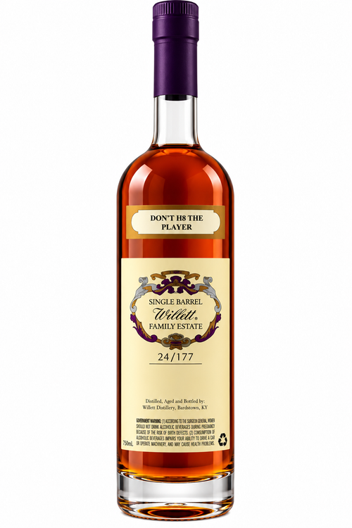 Willett Family Estate 8 Year Old Bourbon Whiskey #7128 'Don't H8 The Player'