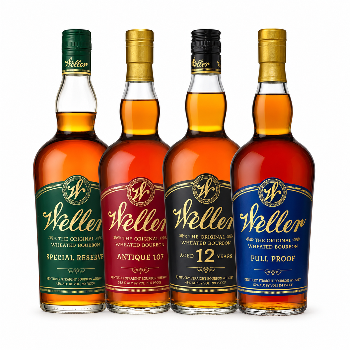 Buy W.L. Weller Special Reserve, Antique 107, 12 Year & Full Proof 4PK Bundle Online -Craft City