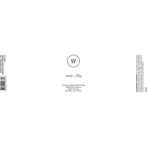 Buy Wolves X ARIA 13 Year Old Single Malt Online -Craft City