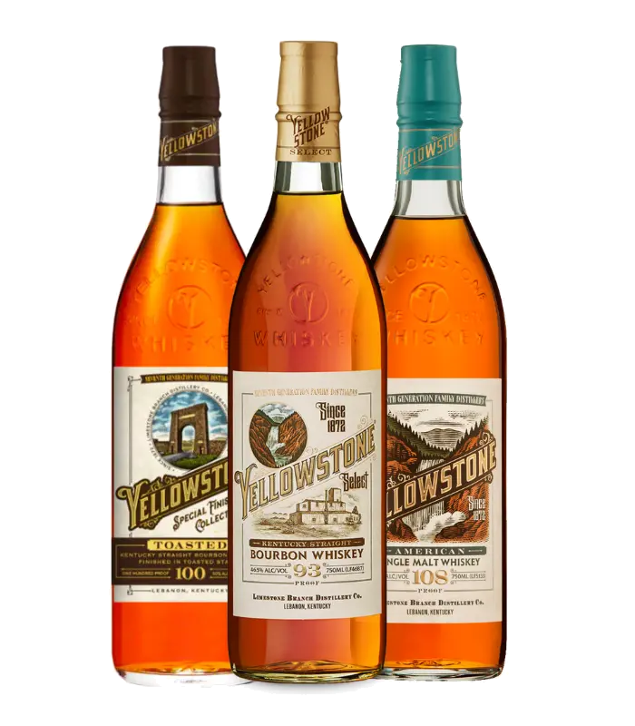 Buy Yellowstone Bourbon & American Single Malt 3PK Whiskey Bundle Online -Craft City
