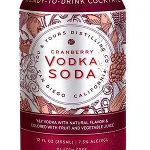 Buy You & Yours Cranberry Vodka Soda Online -Craft City