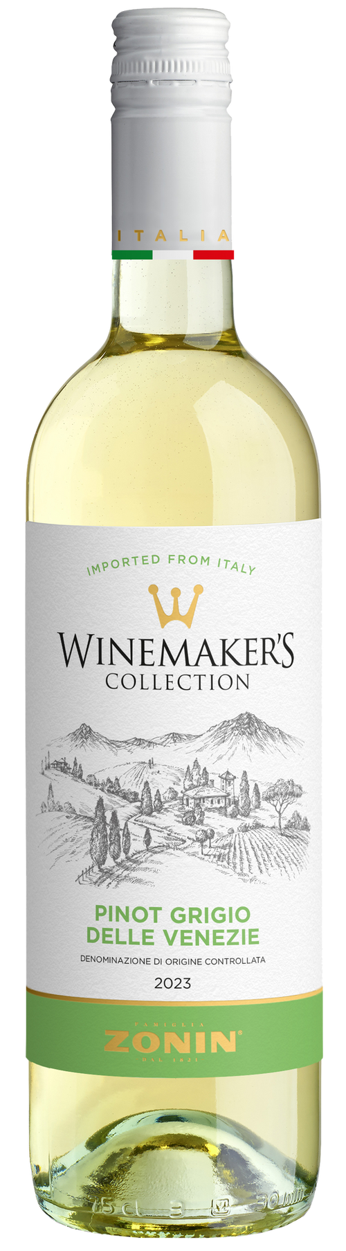 Buy Zonin Winemakers Collection Pinot Grigio 750ML Online -Craft City