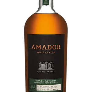 Amador Whiskey Co. Rye Whiskey Double Barrel Port Barrel Finished 92 750ML