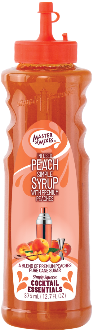 Master of Mixes Cocktail Essentials Peach Simple Syrup