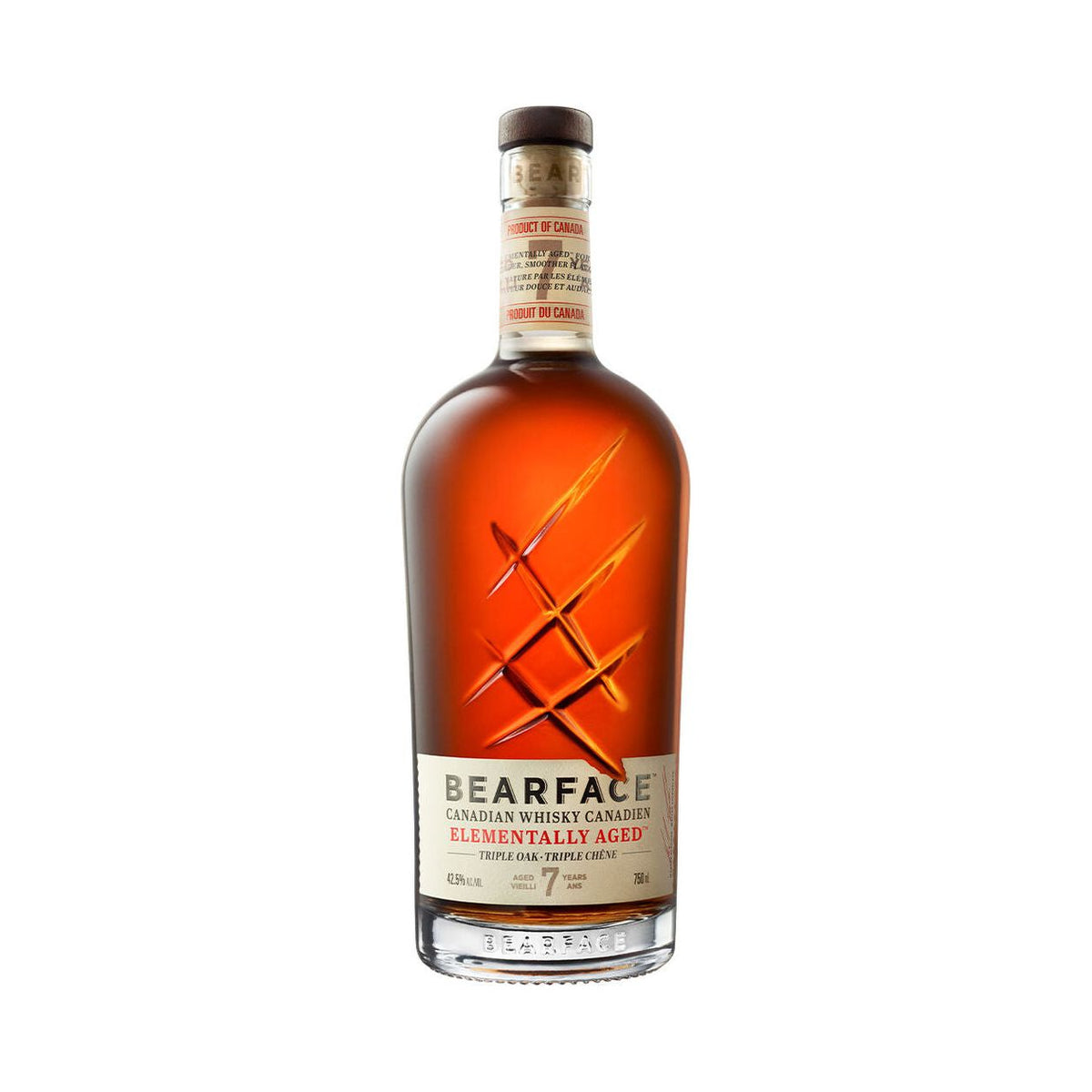 Bearface Elementally Aged Triple Oak Canadian Whisky