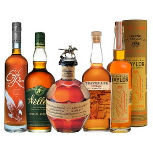 Blanton’s, Eagle Rare 10 Year, Weller Special Reserve, Traveller & E.H. Taylor Small Batch 5PK Whiskey Bundle