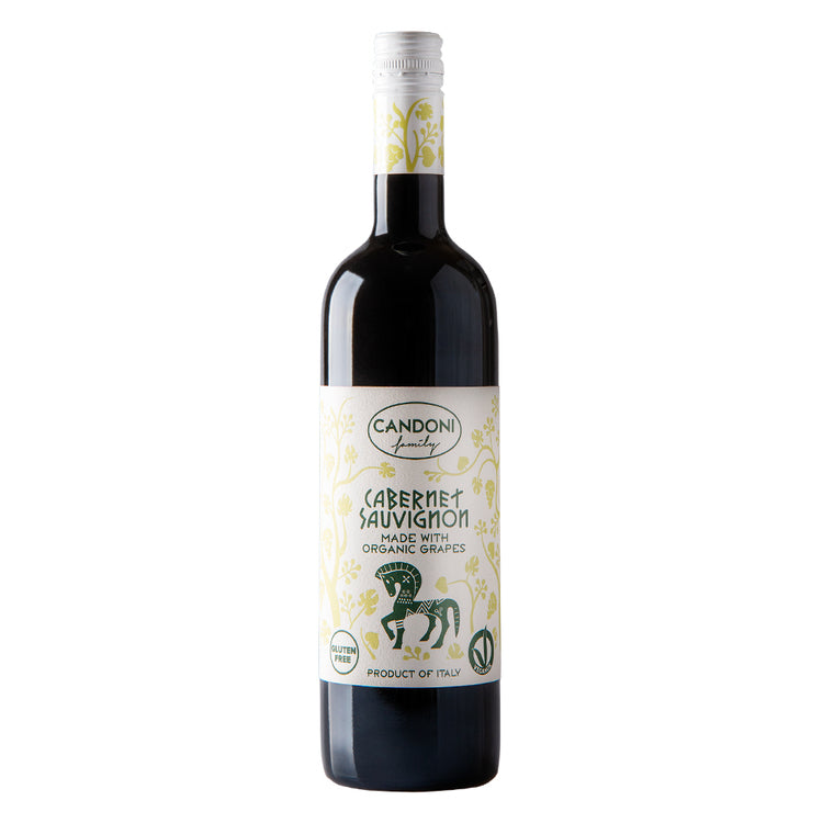 CANDONI CABERNET SAUVIGNON MADE WITH ORGANIC GRAPES TERRE SICILIANE 750ML