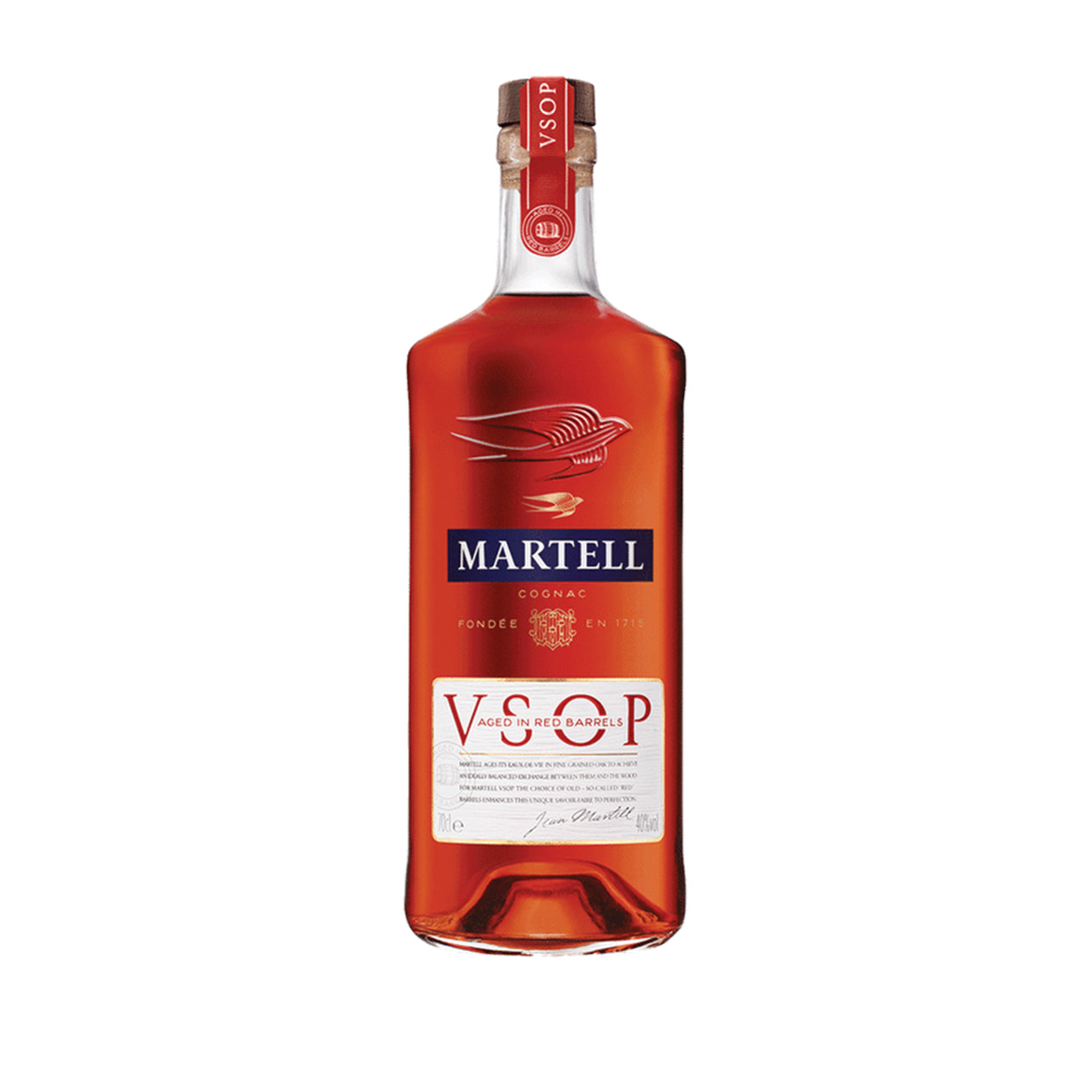 Martell V.S.O.P Aged in Red Barrels Cognac 750ml