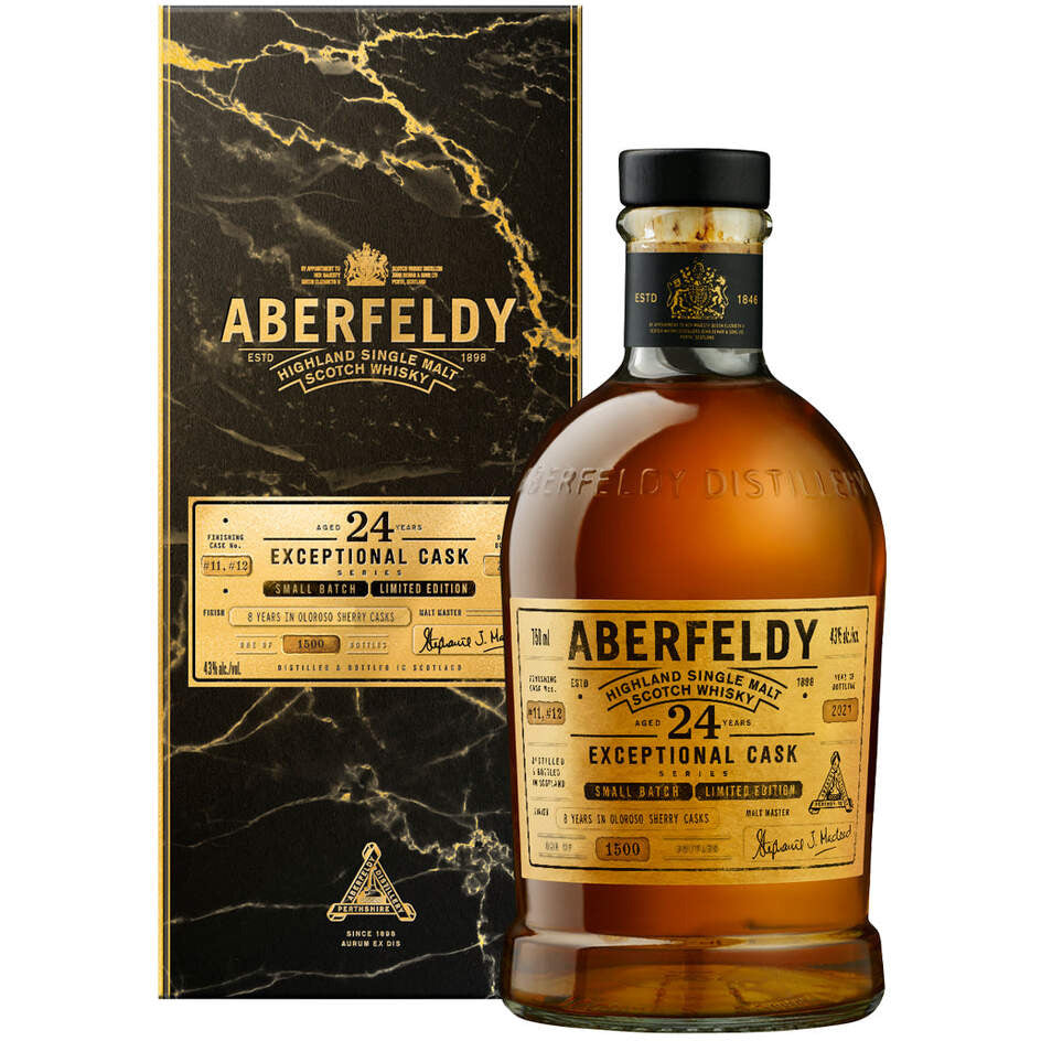 Aberfeldy 24 Year Old Oloroso Sherry Cask Finish Scotch Whisky 750ml