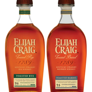 Elijah Craig Toasted Barrel Bourbon & Toasted Rye 2PK Whiskey Bundle