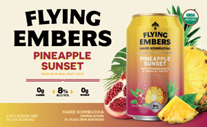 Flying Embers Hard Kombucha Pineapple Sunset