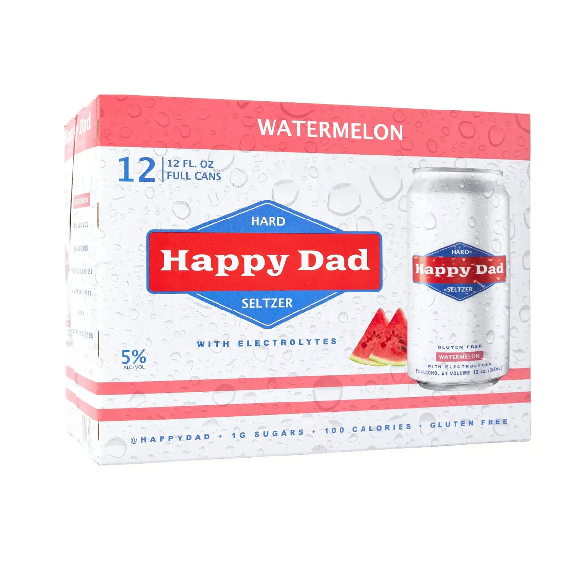 Happy Dad Watermelon Hard Seltzer 12oz