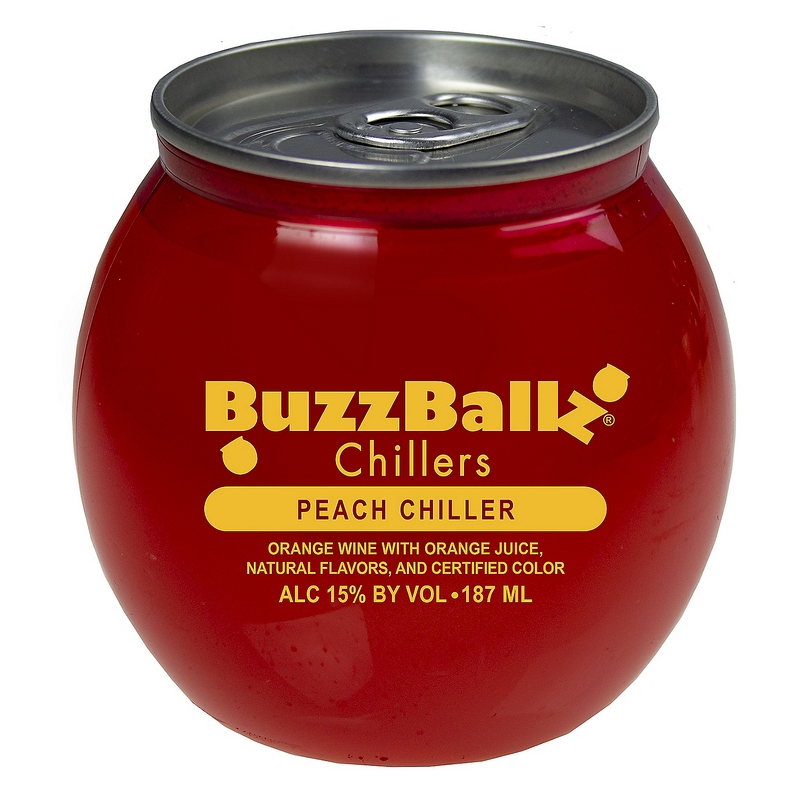 Buzzballz Chillers Peach Chiller Wine Based Cocktail 187ML