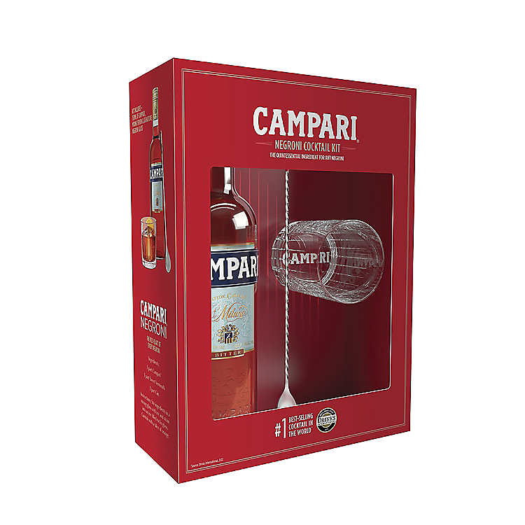 CAMPARI APERITIVO 48 W/ GLASS 750ML
