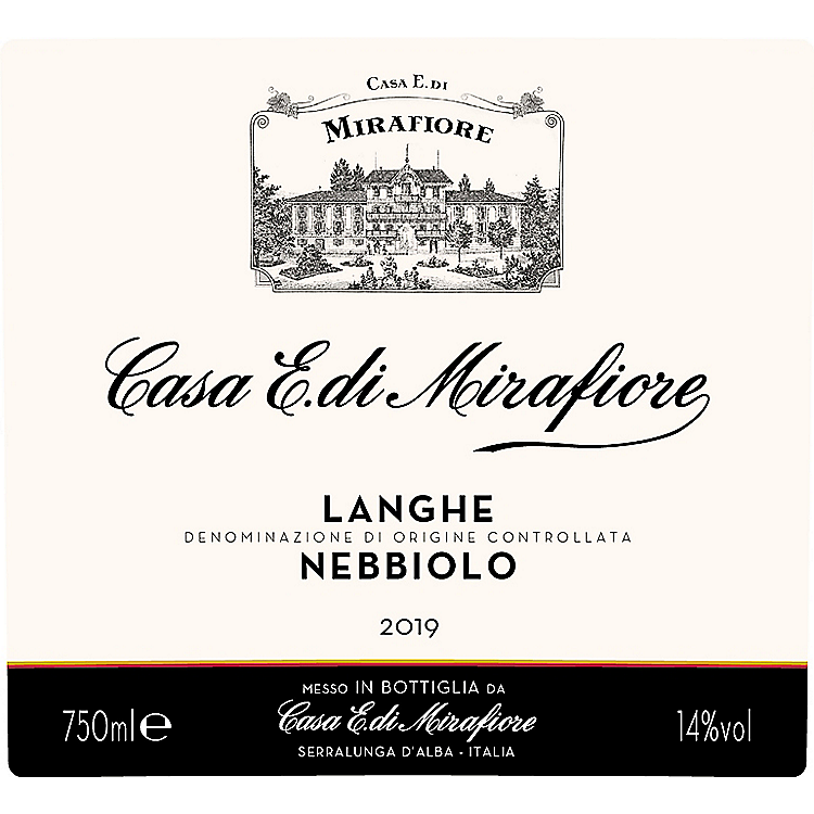 CASA E. DE MIRAFIORE NEBBIOLO LANGHE 2016 750ML