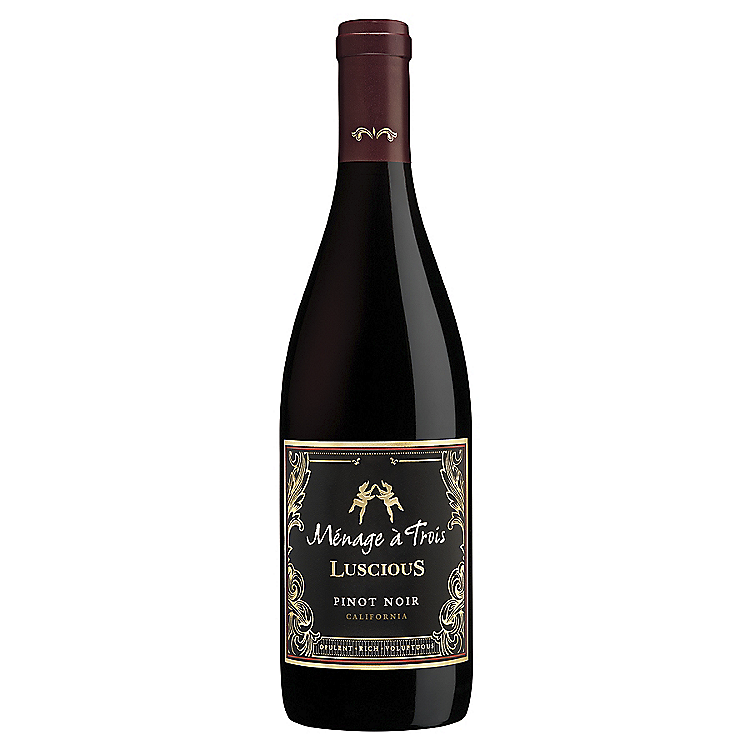 MENAGE A TROIS PINOT NOIR LUSCIOUS CALIFORNIA 750ML
