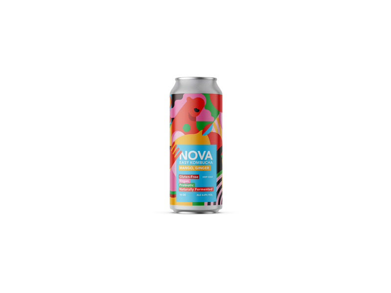 Nova Kombucha Mango, Ginger – Booze City