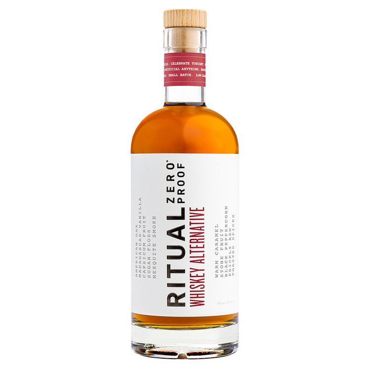 RITUAL ZERO PROOF WHISKEY ALTERNATIVE NON-ALCOHOLIC SPIRIT 750ML