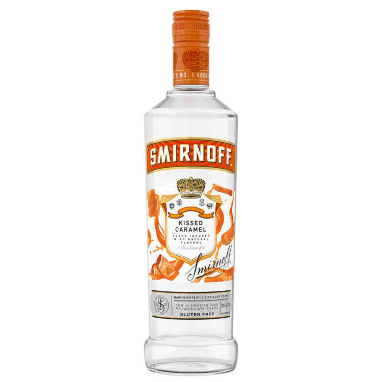 SMIRNOFF CARAMEL FLAVORED VODKA KISSED CARAMEL 60 750ML
